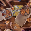 Pizza Box Takeout Protected Delivery Container Foldable Corrugated Cardboard square Carton Pattern Portable Custom Pizza Box