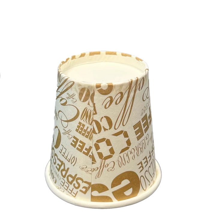Disposable White Paper Coffee Cups Hot/Cold Beverage Drinking Cups for Parties Picnics Travel Events