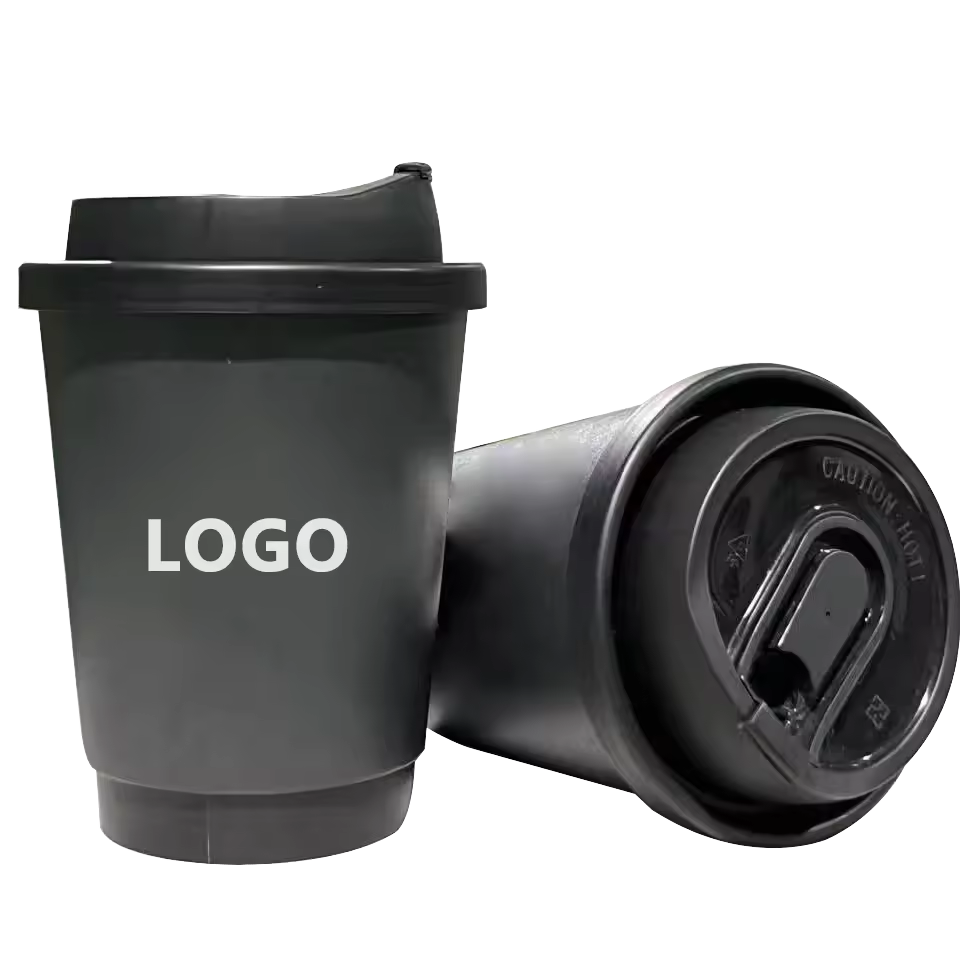 Disposable Coffee Cups with Lids, Heat & Leak-proof Paper Cups, to Go Coffee Cups for Hot & Cold Beverage Coffee Cup