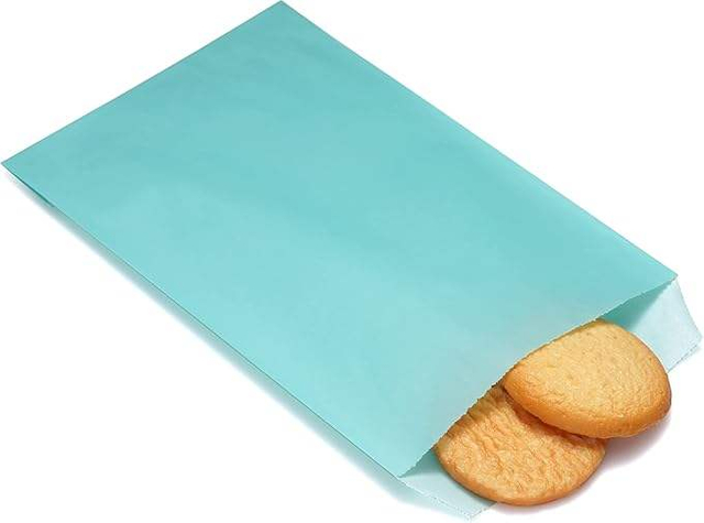 Quotidian Mint Custom Size Kraft Glassine Paper Bags for Food for Wrapping Bread Hamburger Pizza Cookie Chemicals