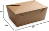 Box - Label Lock Closed Heat Resistant Kraft Paper Disposable Lunch Box Is Oil Resistant to Hot and Cold Foods Food Box