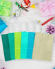 Small Kraft Paper Gift Bag with Handles Different Green Colors Multiple Uses with Custom Logo Shopping Bag