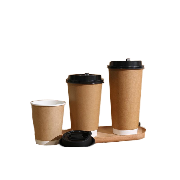 Professional Customizable 16oz Coffee Cups - 100 Pack Disposable Insulated Paper Cups with Lids for Coffee , Tea, Juice