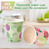 600 Packs 5 Oz Paper Colored Disposable Bathroom Small Gargle Espresso Cups Party Picnic Travel Custom Paper Cups