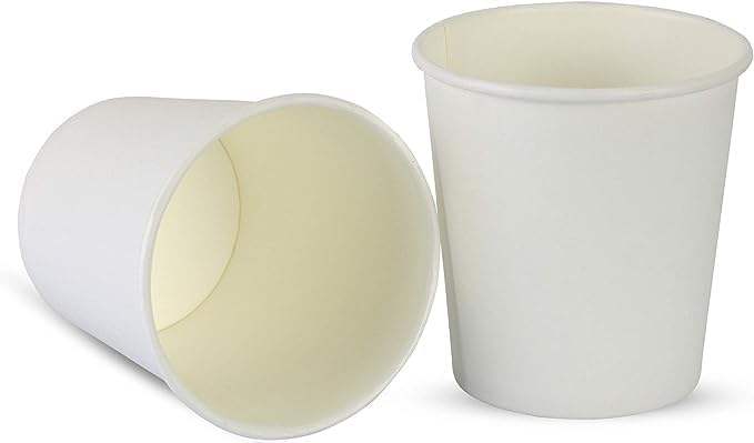 100 Count Biodegradable Paper Hot Cups PE Paint Coat Custom Single Wall for Food Packaging Noodles Includes Paper