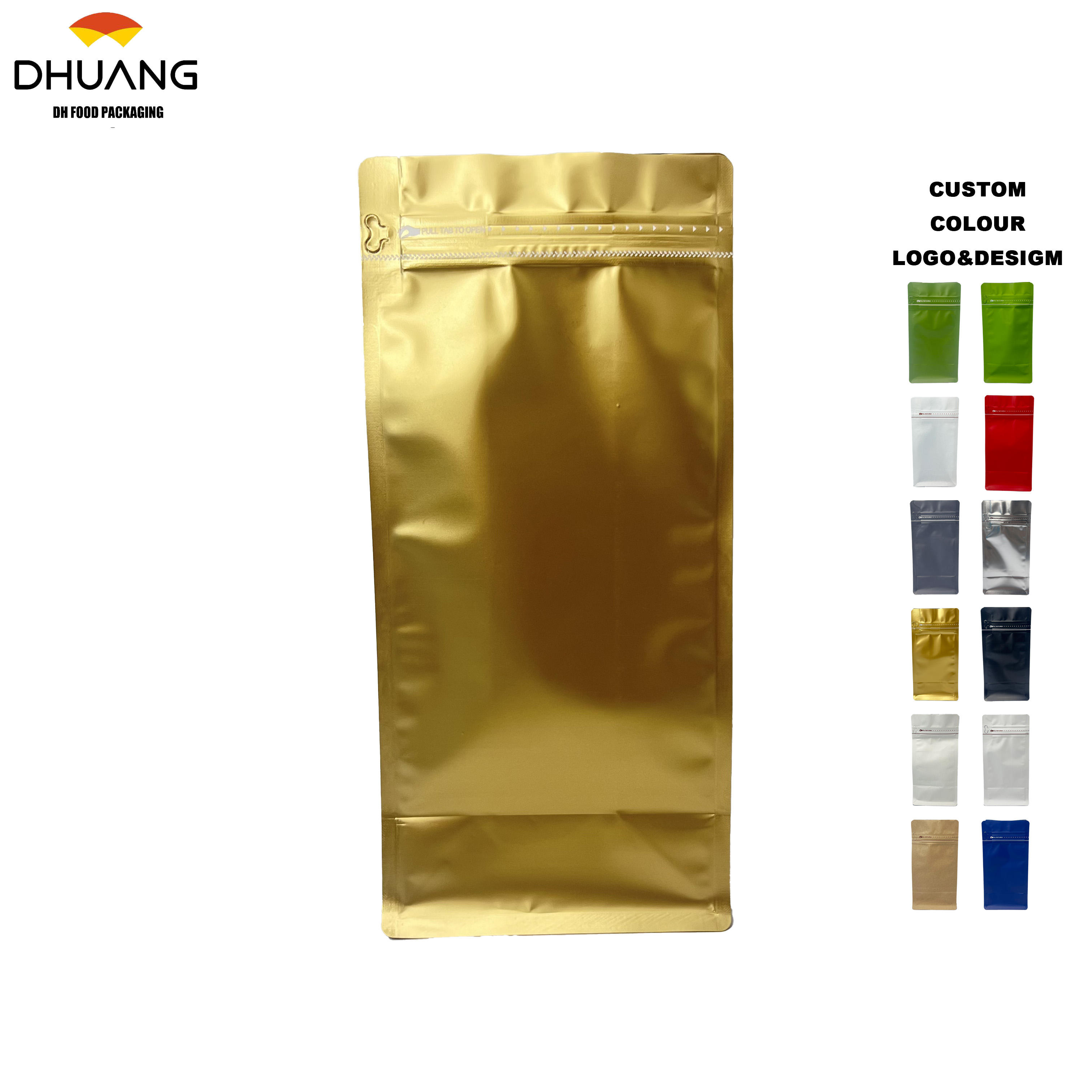 Customizable Printing Food-grade Moisture-proof sealed Candy Tea and Coffee Bean Packaging Bags for Portioning Coffee Bags