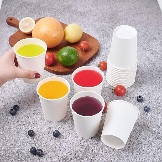 8 oz Paper Disposable Coffee Cups for Hot and Cold Drinks Coffee Shops Offices and Restaurants Coffee Cup