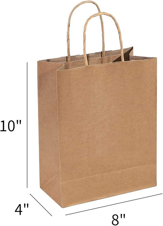 Wholesale Kraft Paper Gift Bag for Weddings and Parties for Gifts Shopping Bag