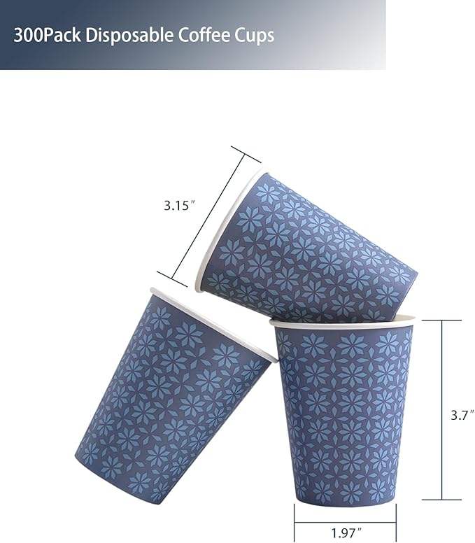 Disposable Paper Cups Hot Cold Drink Paper Drinking Cups Paper Coffee Cup