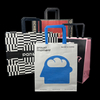 Custom Size Printed logo Paper Bags Kraft Paper Bags for Shopping and Grocery Stores Brown Customizable logo Shopping Bags