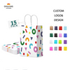 Recyclable Bulk Birthday Party Paper Shopping Bags Color Retail Gift Bag with Handling for Special Occasions