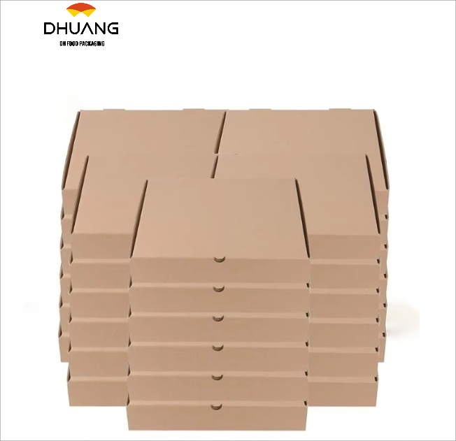 Disposable Delivery square Cardboard Pizza Boxes 1.5 Thick Premium Corrugated Pizza Boxes Custom Pizza Boxs