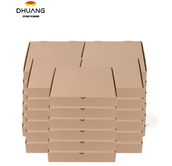 Disposable Delivery square Cardboard Pizza Boxes 1.5 Thick Premium Corrugated Pizza Boxes Custom Pizza Boxs