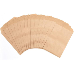 6x8 Inches Natural Kraft Paper Bags for Bakery Cookies Treats Snacks Sandwiches Popcorn Small Gift Bag
