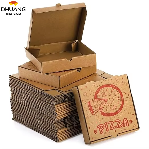 Pizza Box Cardboard Food Delivery Box Food Packaging for Cookies Cake Party Custom Pizza Boxs