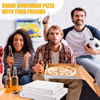 Bulk Reusable Large Square Cardboard Pizza Container Matte Finish Embossed Takeout Restaurant Pizza Custom Pizza Boxs