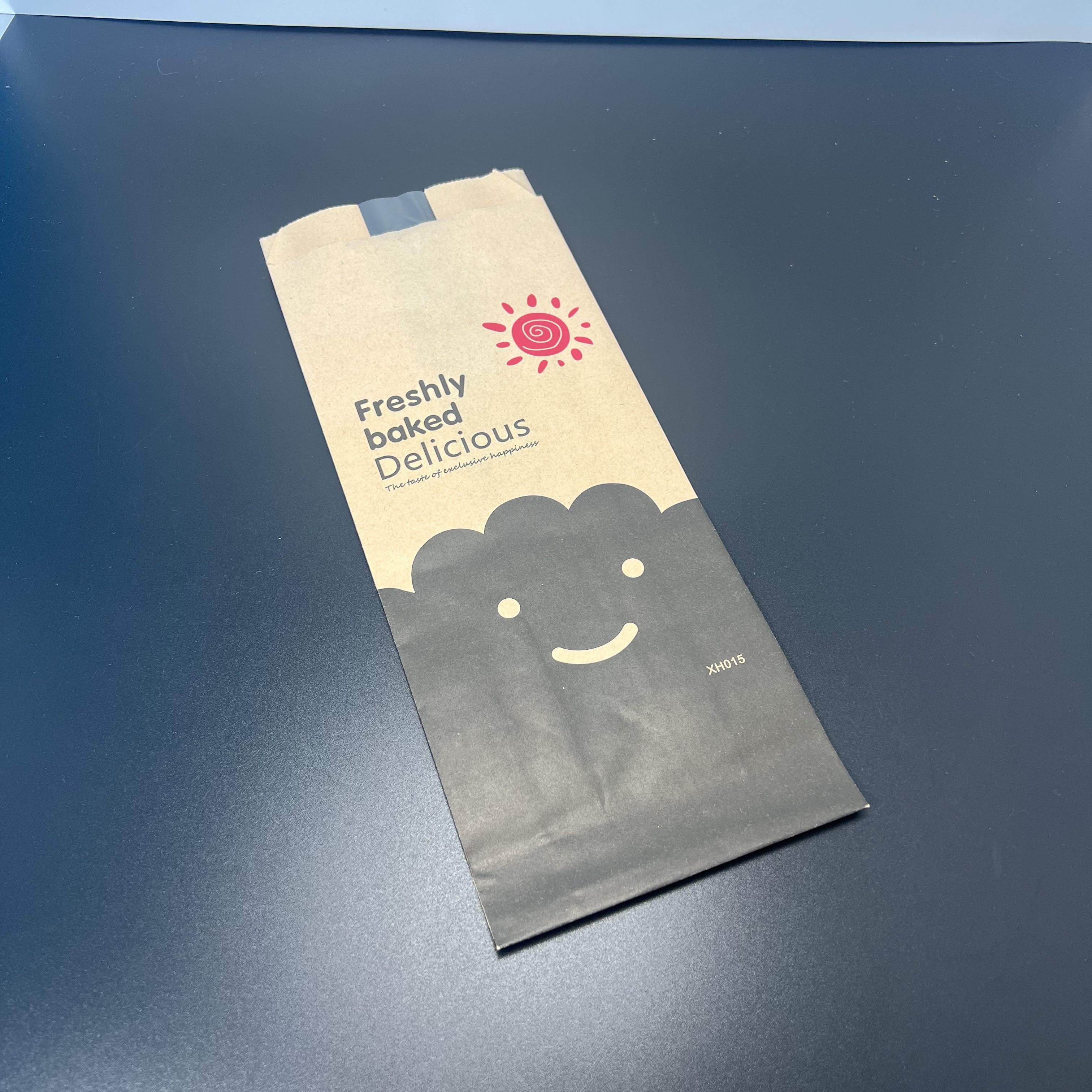 Kraft Paper Bag with Tin Tie Label with clear Window Toast Paper Bag with Your Own logo Oil-proof Paper Bag Custom Bread