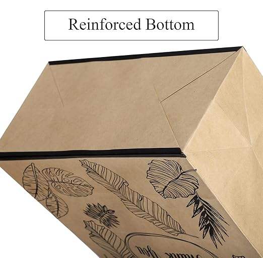 Brown Kraft Paper Bag with Handle Bulk Retail Shopping Bag for Business Use for Commodity and Exhibition for Cakes Shopping Bag