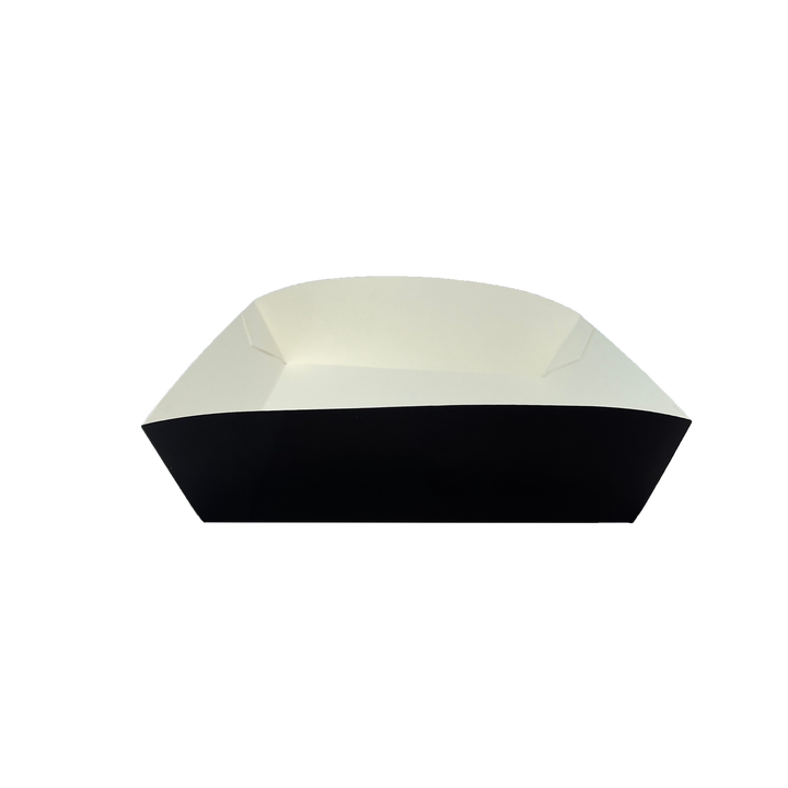 Custom Printed LOGO Disposable Tray Paper Food Packaging Container for Take-away Food Grade Food Trays
