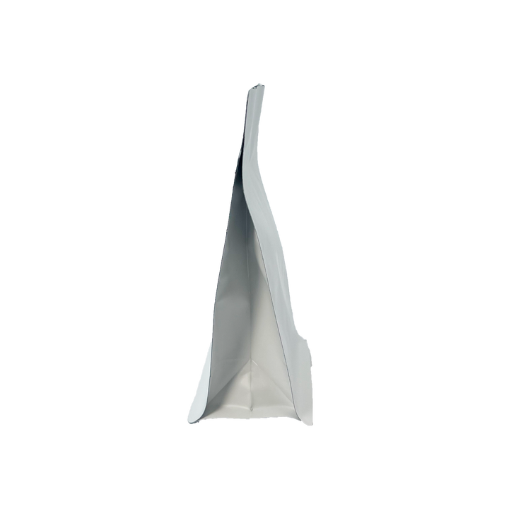 Coffee Bag with Eight-sided Sealing in Stock with Aluminum Coating and sealed Side Zipper for Coffee Beans Packaging Coffee Bags
