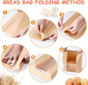 Window Paper Bags Homemade Bread Bags Kraft Paper Baked Goods Packaging Storage Custom Bread Bags