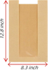 Bread Bag With Window for Packaged Storage of Baked Goods Including Cute Seal Stickers Custom Bread Bags