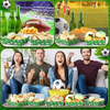Packs Football Party Decoration Paper Food Tray Food Boat for Licensed Food, Condiments, Carnival (Football)