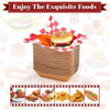 Disposable Kraft Paper Food Trays and Greaseproof Deli Liners 2 LBS Coated Cardboard Food Boat Waxed Paper Food Trays