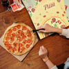 Kraft Paper Corrugated Pizza Box Yellow Printed Cardboard Box Takeout Shipping Storage Custom Pizza Boxs