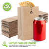 Kraft Small Brown Paper Bags Mini Size Bag for Packing Breakfast Food Snack Lunch Blank Bulk Pack Disposable Sack Shopping Bag