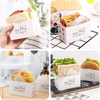 Customizable Takeout Containers - Recyclable Sandwich and Burger Boxes with Logo Printing for Catering Business Burger Box