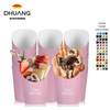 Disposable Paper-made Potato Chip Pick-up Cup Birthday Party Waffle and Corn Chip Cup Cooked Food Box French Fries Cup