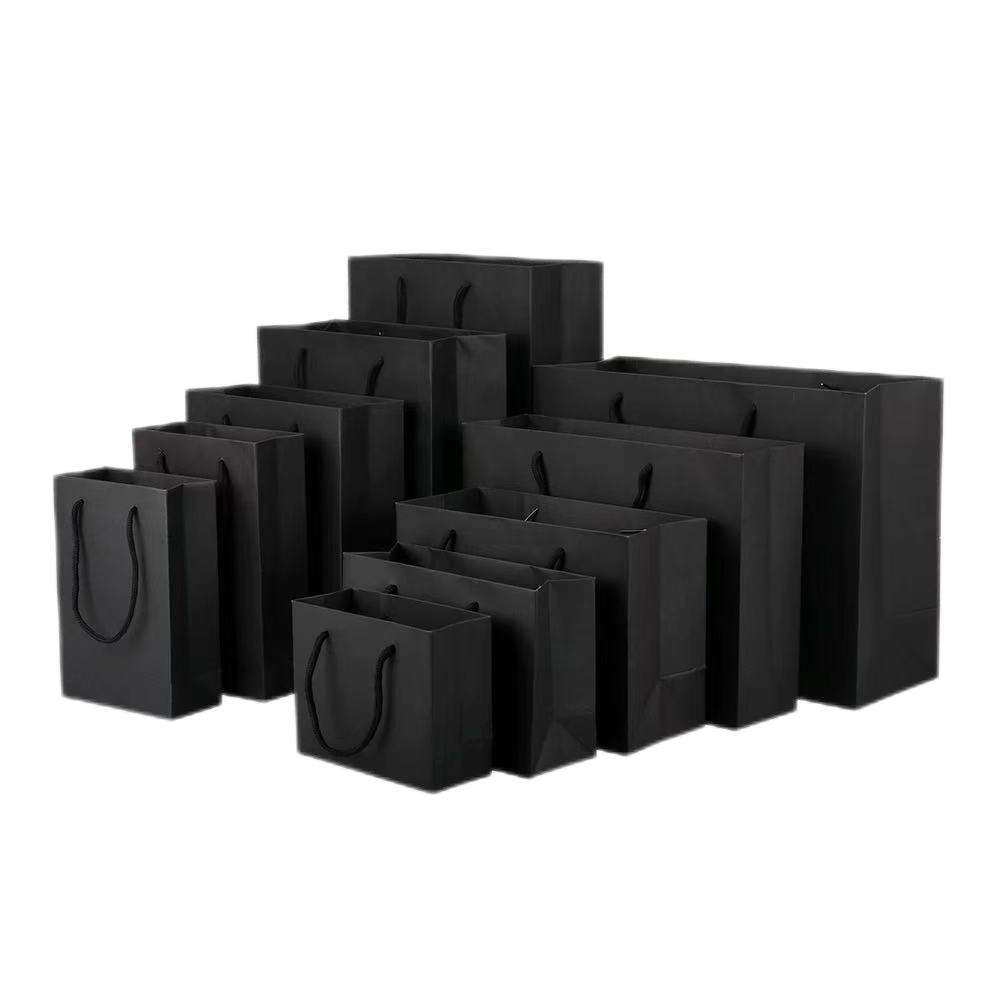 High Quality Biodegradable Eco-Customized Paper Bags for Food Storage Apparel Packaging Gift Wrapping Durable Plastic Variants