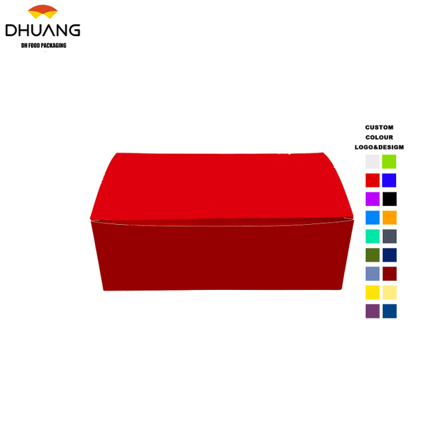 Custom Printed LOGO Flip-top Packaging for Fried Chicken Takeout Boxes Food Grade Food Box