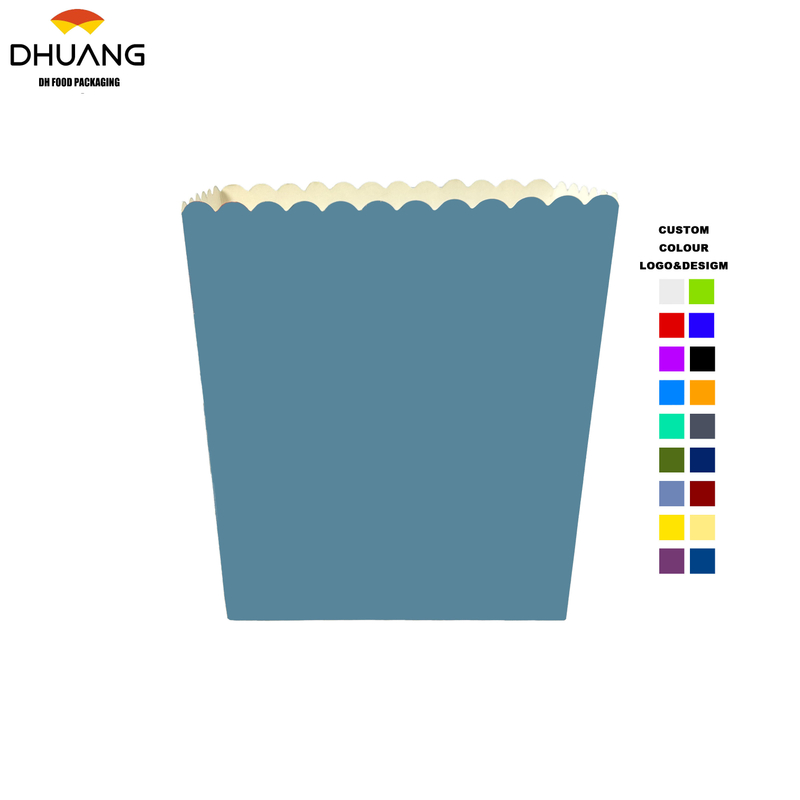 Custom Printed LOGO Anti-oil Packaging for Popcorn Boxes of Snacks Food Grade Food Box