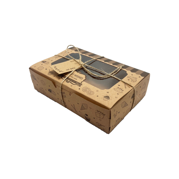 Baked Packaging Box for Mooncakes Cake and Desserts for Takeout It Comes with String and Labels Food Box