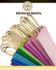 Bulk Medium Kraft Paper Bags with Handles 16 Different Senior Light Colors for Gift Promotion Craft Use Shopping Bag