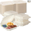 Food Container 8 X 8 Inch Disposable Fast Food Carton with Lid