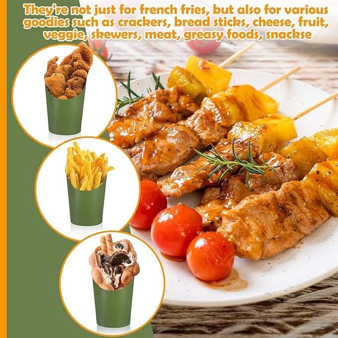 Customizable Disposable Chips Egg Cup Takeout Container Popcorn Paper Cup Waffle Paper Cup