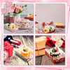 Pieces Valentine's Day Party Supplies Disposable pink Food Decoration Paper Plates for Wedding Birthday Party Food Trays