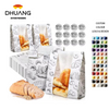 Packages Bread Bag with Window Sourdough Bread Bag with Label Seal Sticker for Food Storage Custom Bread Bags