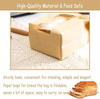 Paper Bread Bags With Window for Homemade Bread Tin Label Baking Bag for Packing and Storage of Baked Goods Custom Bread Bags