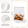 Toaster Food Storage Paper Bag with Window Iron Zipper Lock for Household Kitchen Use Custom Bread Bags