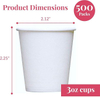 500 Packs of 3 oz Paper Cups Disposable Paper Cups, Coffee Cups, Bathroom Cups, Disposable Mouthwash Cups, Small Snack Cups