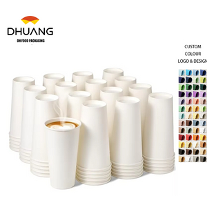 100 Packs of 20 oz Disposable Paper Cups Coffee Cups, Hot Cups for Hot/cold Drinks, Thickened for Parties, Offices, Cafes