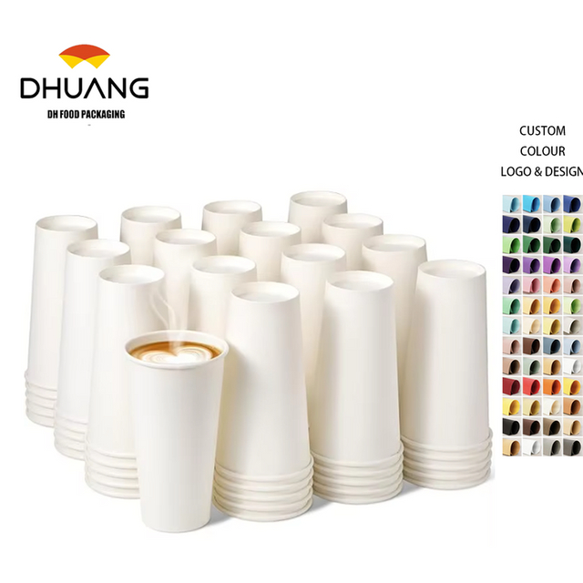 100 Packs of 20 oz Disposable Paper Cups Coffee Cups, Hot Cups for Hot/cold Drinks, Thickened for Parties, Offices, Cafes