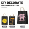 Gift Bag Paper Bag With Handle Kraft Paper Shopping Lunch (black) Custom Paper Bags