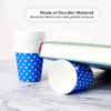 Disposable Blue Paper Gargle Bathroom Cold Drink for Parties Home and Office Custom Paper Cups