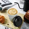 Disposable Insulated Corrugated Coffee Cups with LIDS and Straws for Tea Hot Chocolate and Beverages Coffee Cup
