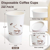 16 oz Paper Disposable Coffee Cups for Hot and Cold Drinks, Coffee Shops, Offices and Restaurants Coffee Cup